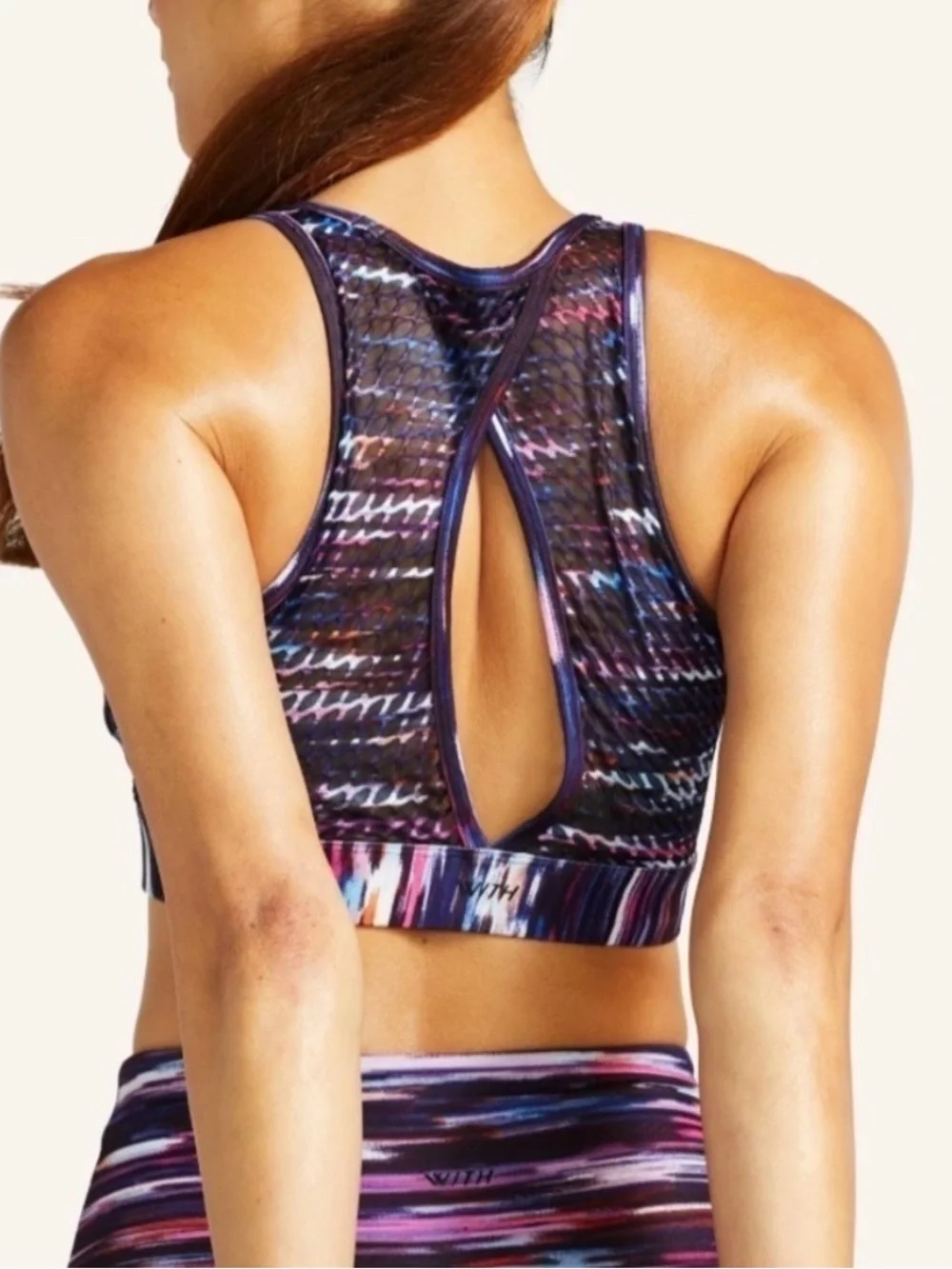 Peloton x WITH Melody High Neck Sports Bra Size Large